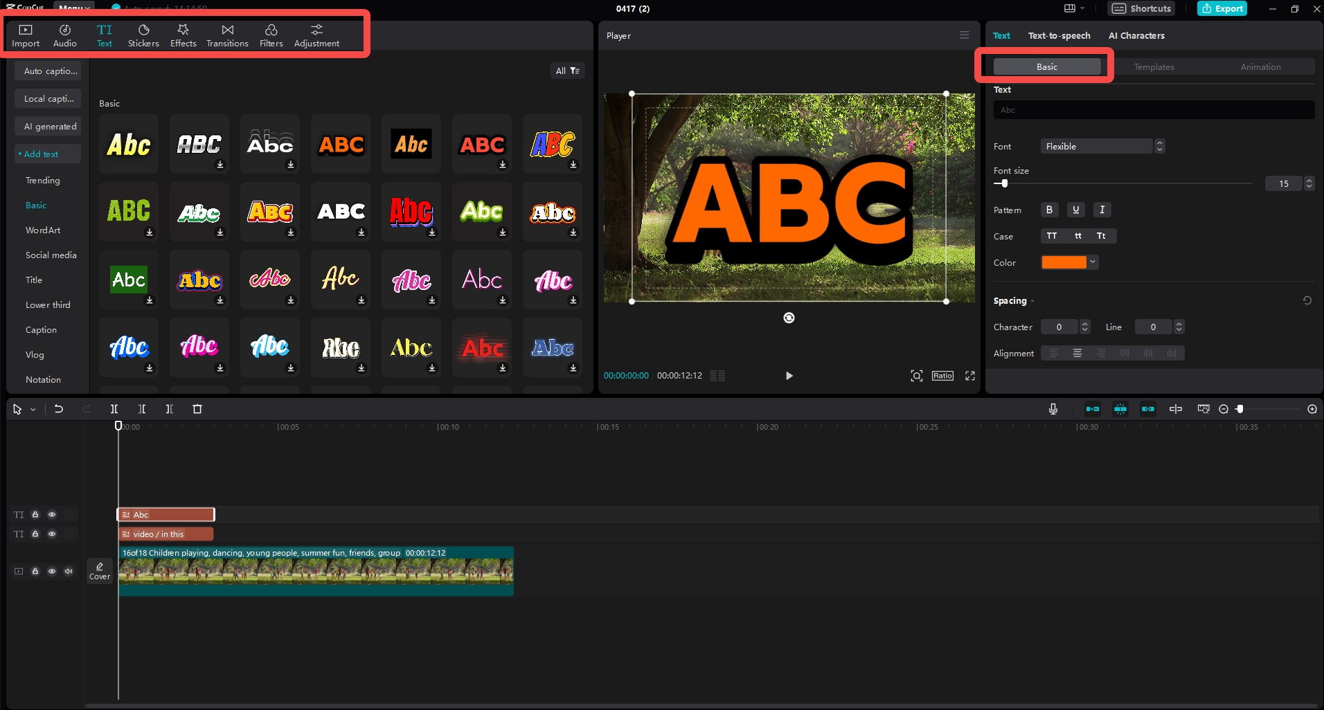 CapCut video editor